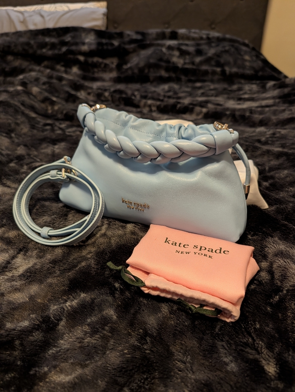 Kate Spade Meringue Small Crossbody (Celeste Blue)